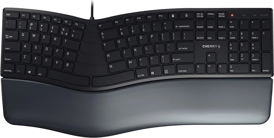 Tastierë Cherry KC 4500, Full-size (100%), Wired, USB, Membrane, Black