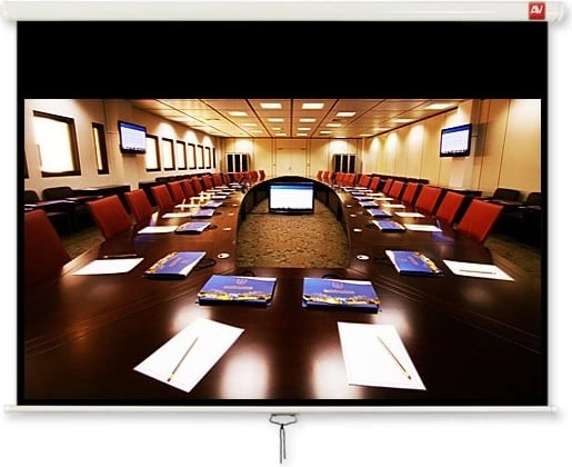 Ekran projekcioni Avtek Cinema PRO 240, manual, 240x200cm, sipërfaqe e bardhë mat