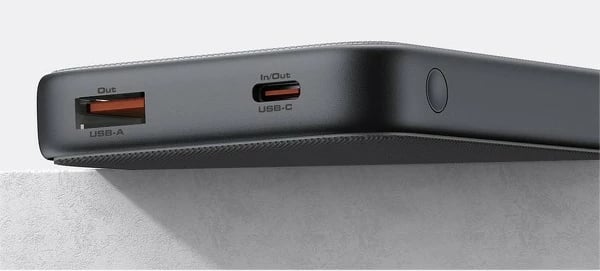 Power bank AUKEY PB-Y46 Spark Go, 10000 mAh, 15W, 2xUSB, LED, Gri