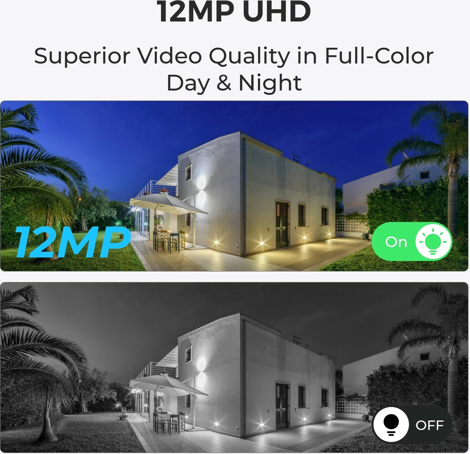 Kamerë Reolink P340, Smart 12MP PoE, Njoftime për Persona/Vetura/Kafshë, Vizion Nata me Ngjyra, Audio Dy-Drejtimëshe, IP, Brendshme & Jashtme, e Lidhur, 700 lm, 6500 K, Antenë e Brendshme