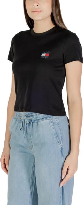 Maicë Tommy Hilfiger Jeans femra e zezë