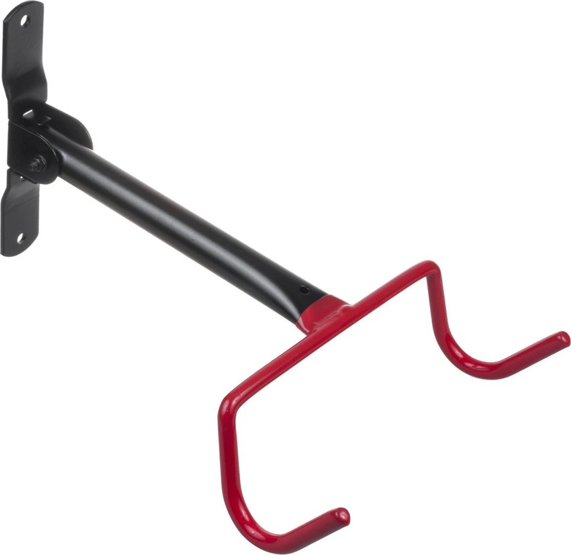 Mbajtës muror horizontal për biçikletë Maclean MC-430, çelik, 30kg, zi/kuq