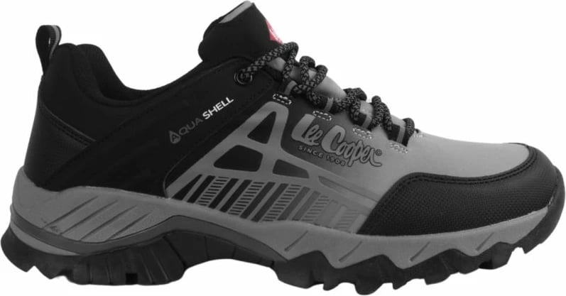 Këpucë për meshkuj Lee Cooper, të zezë me të argjendtë
