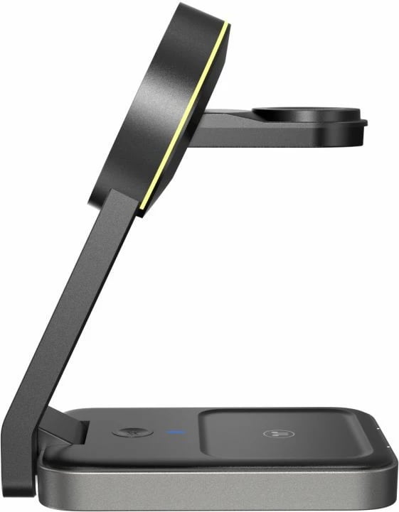 Karikues induktiv 3-në-1 Tech-Protect QI15W-A28 me MagSafe, për smartphone, Apple Watch dhe AirPods, i zi