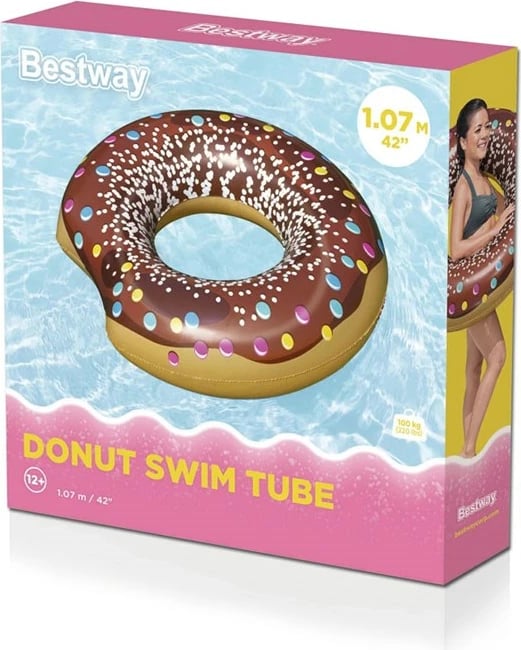 Rreth noti i fryshëm, Bestway, DONUT, 107 cm, kafe