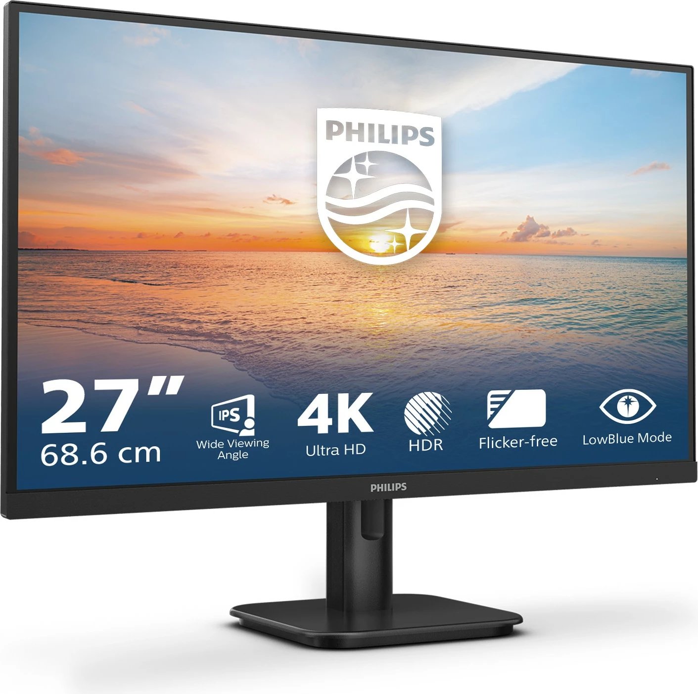 Monitor Philips 27E1N1800A/00, 27 inç, 4K Ultra HD, LED, i zi