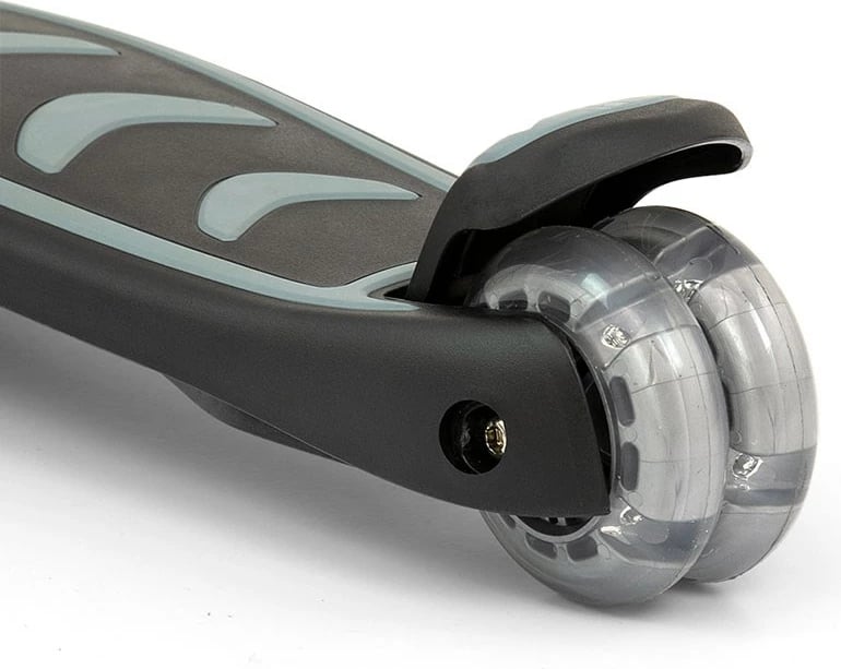 Trotinetë, Milly Mally Boogie, 3 rrota me drita, doreza të buta, timon i rregullueshëm 3 nivele, deri 50 kg, e zezë