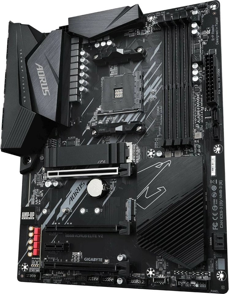Pllakë amë Gigabyte B550 AORUS ELITE V2, Socket AM4, ATX, 4x DDR4, HDMI/DP, M.2, E zezë