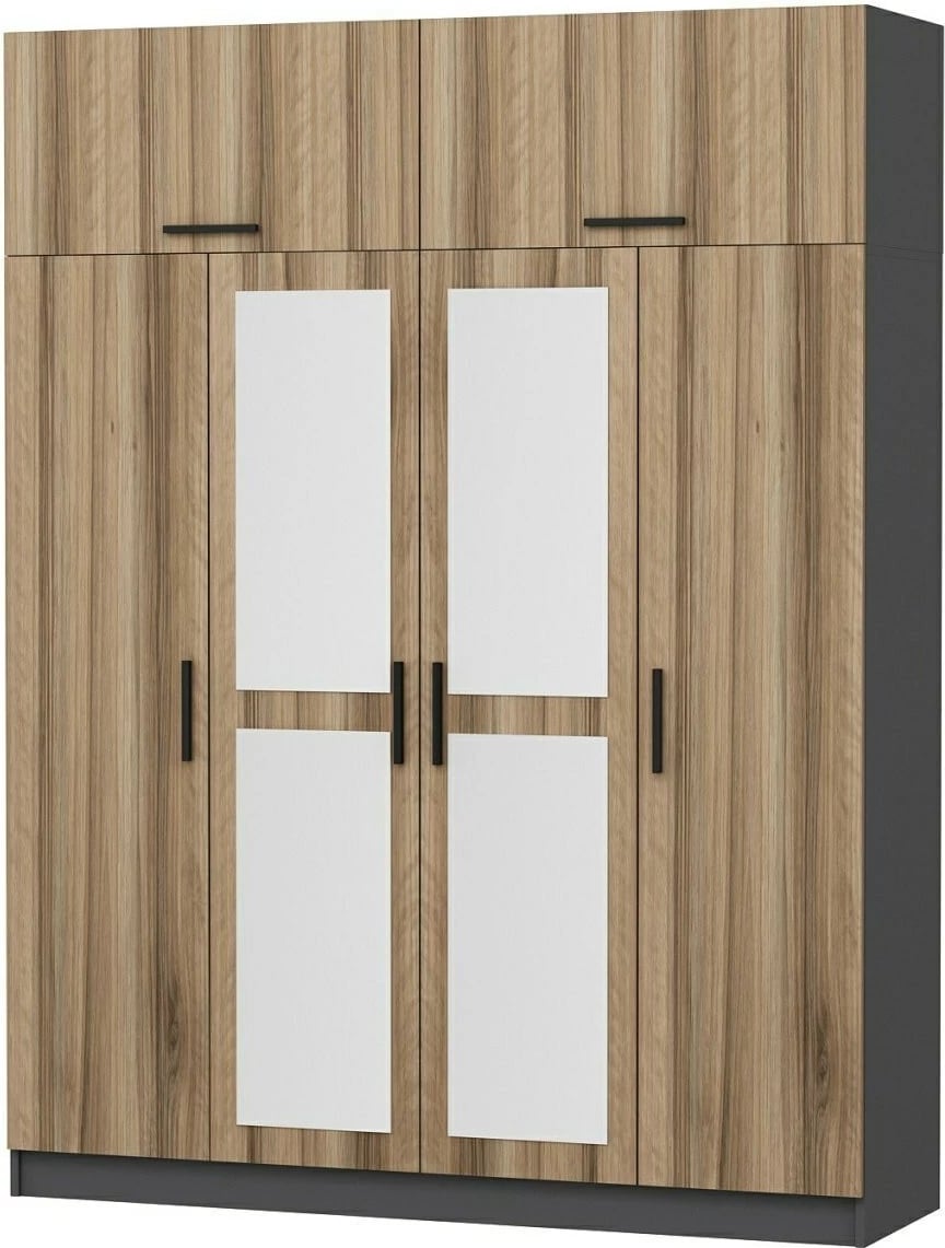 Dollap garderobe Skye Decor, ngjyrë dore, 5301