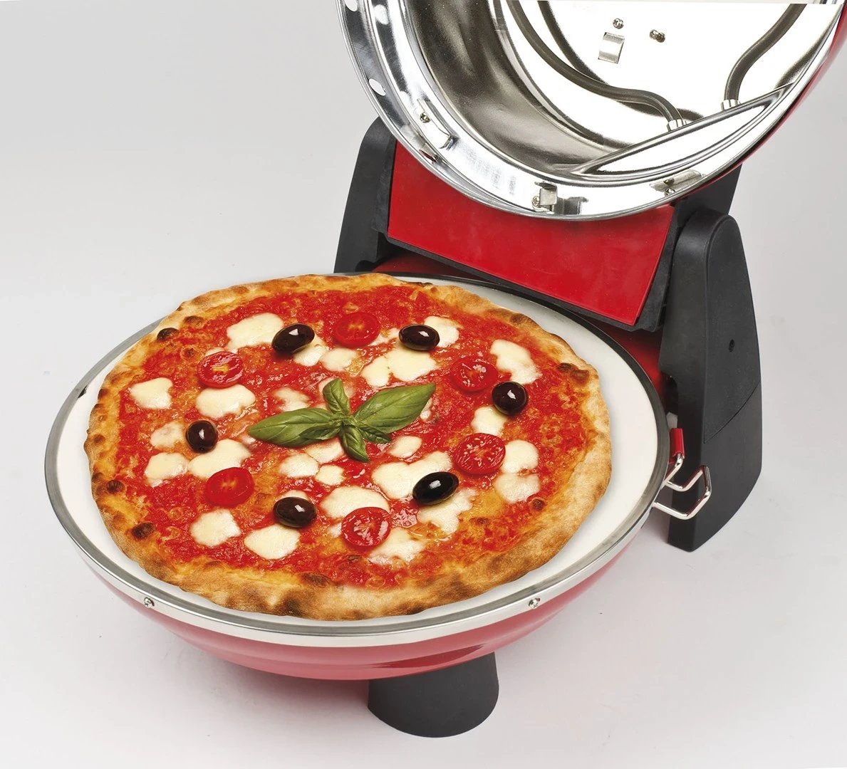 Furrë për Pica G3 Ferrari Pizzeria Snack Napoletana, 1 pica, 1200 W, E Zezë dhe E Kuqe Furrë për Pica G3 Ferrari Pizzeria Snack Napoletana, 1 pica, 1200 W, E Zezë dhe E Kuqe