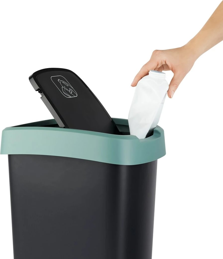 Kosh mbeturinash Rotho Twist, 50l, Jeshile