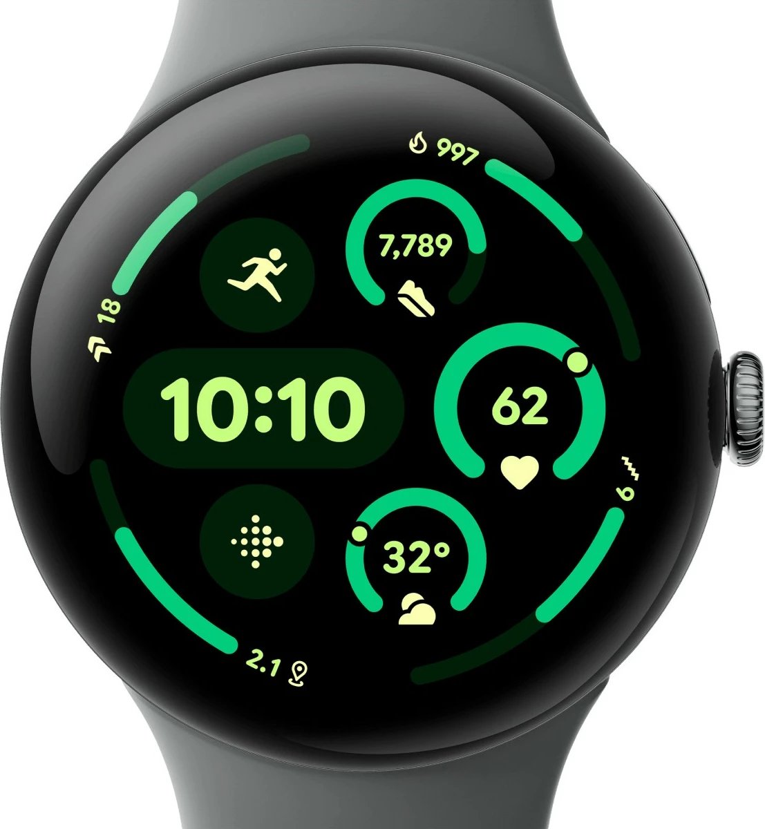 Smartwatch Google Pixel Watch 3, AMOLED, 32 GB, Wi-Fi, GPS, Hazel