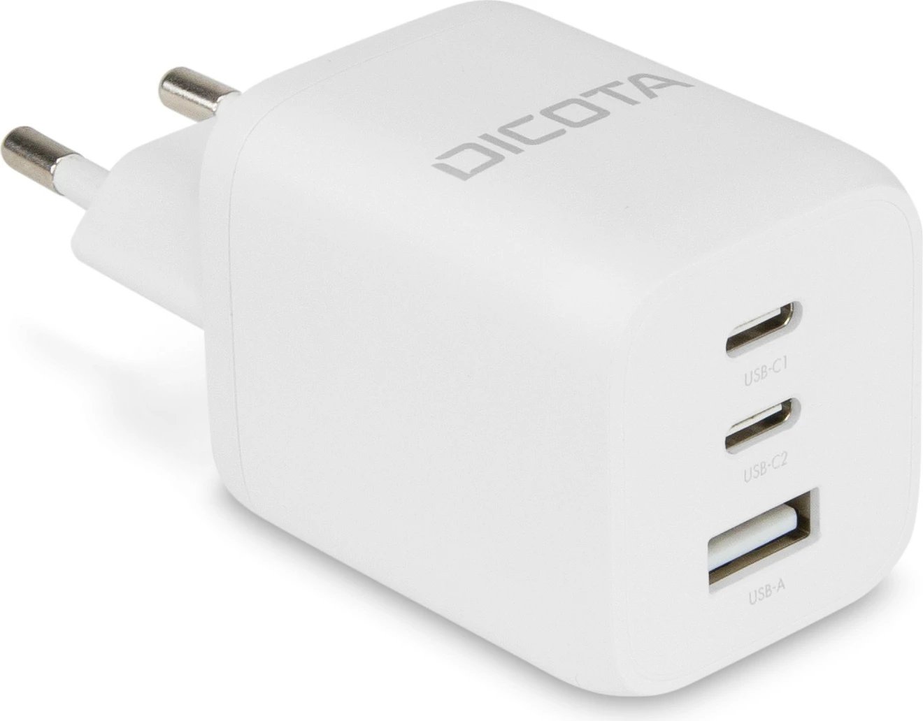 Karikues universal DICOTA D32054, 65W, 2x USB-C, 1x USB-A, i bardhë