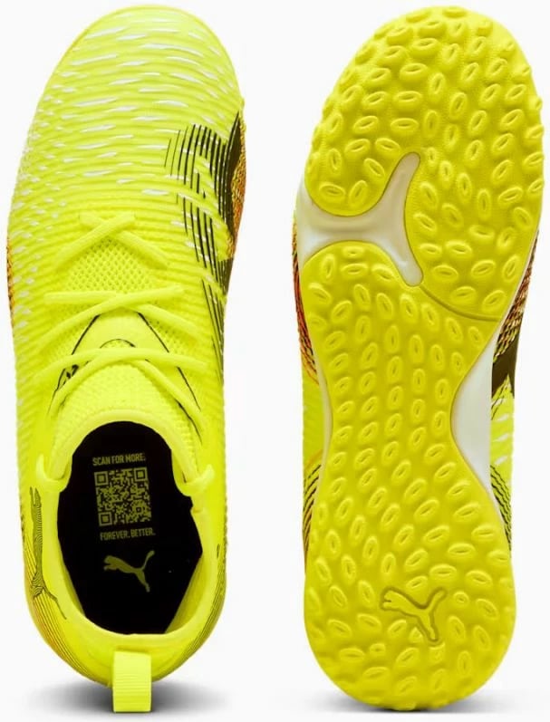 Çizme futbolli për fëmijë Puma, të verdha