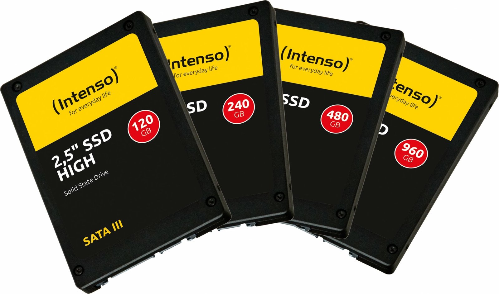 SSD Intenso High, 960 GB, 2.5", 520 MB/s, e zezë