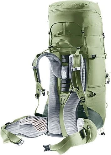 Çantë shpine Deuter Aircontact Lite 45+10 SL, për femra, Jeshile