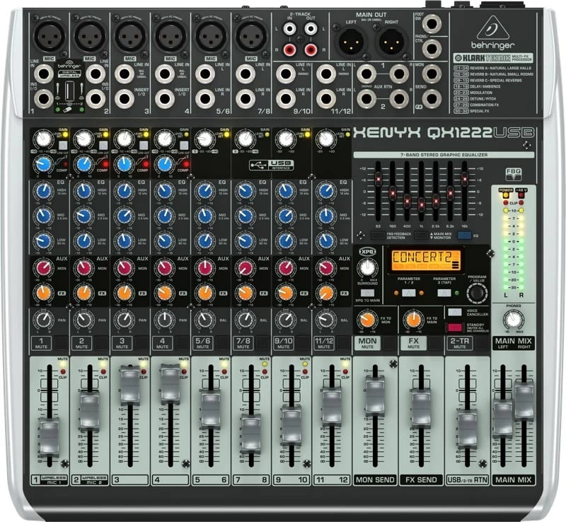 Mikser Behringer QX1222USB, 16 kanale