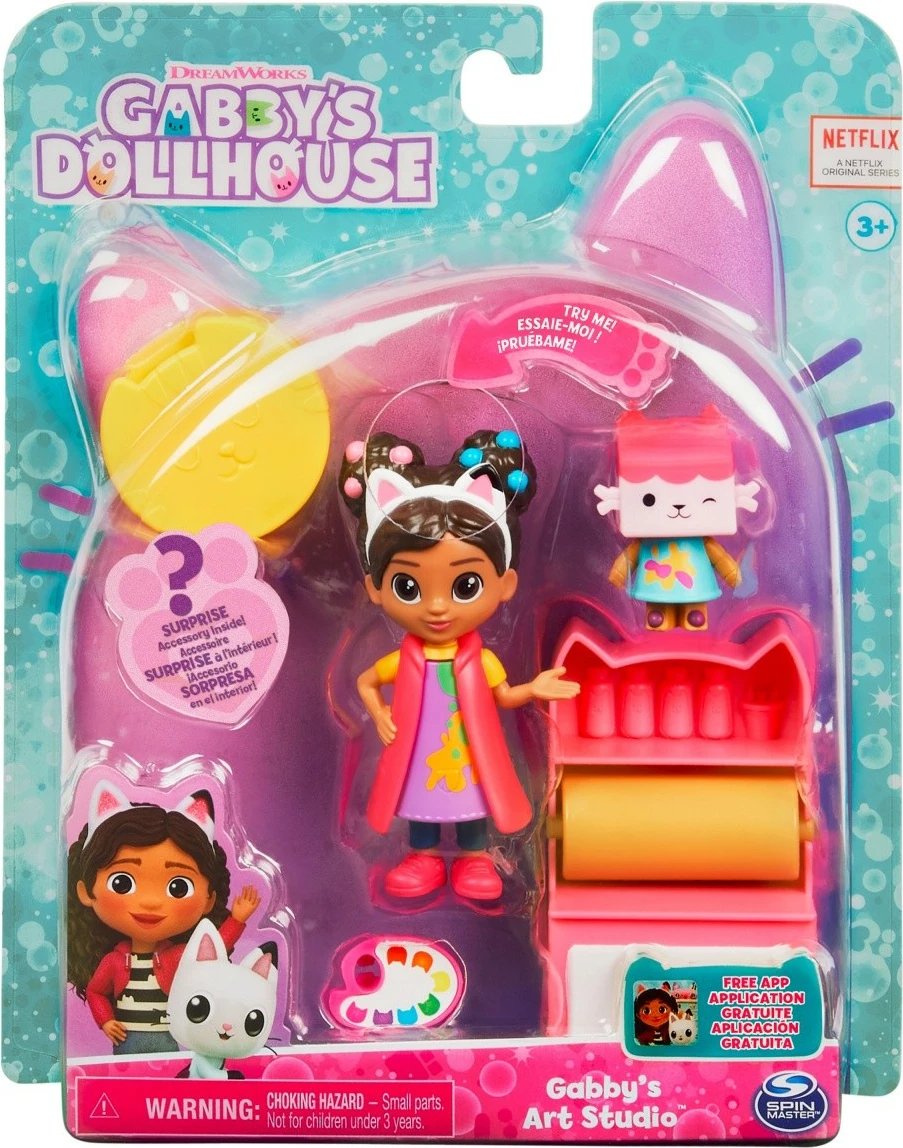 Set figurina Gabby's Dollhouse Art Studio, Spin Master, 6060476/20130493, plastikë, për fëmijë, shumëngjyrësh