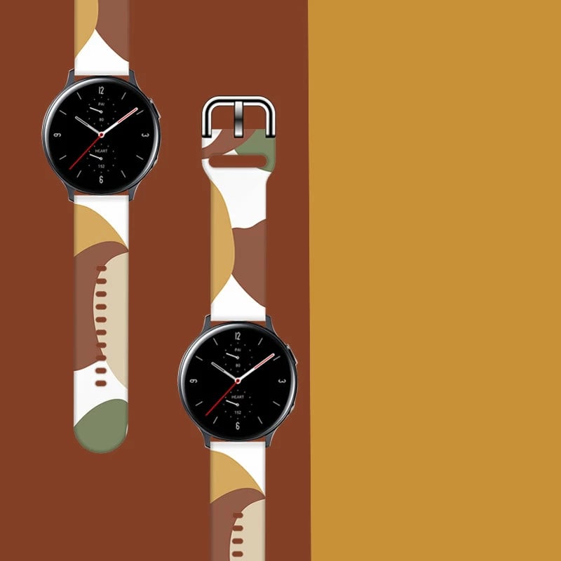 Rrip silikoni për orë Samsung Galaxy Watch 46mm, Hurtel, model Moro Band, 22mm, shumëngjyrësh