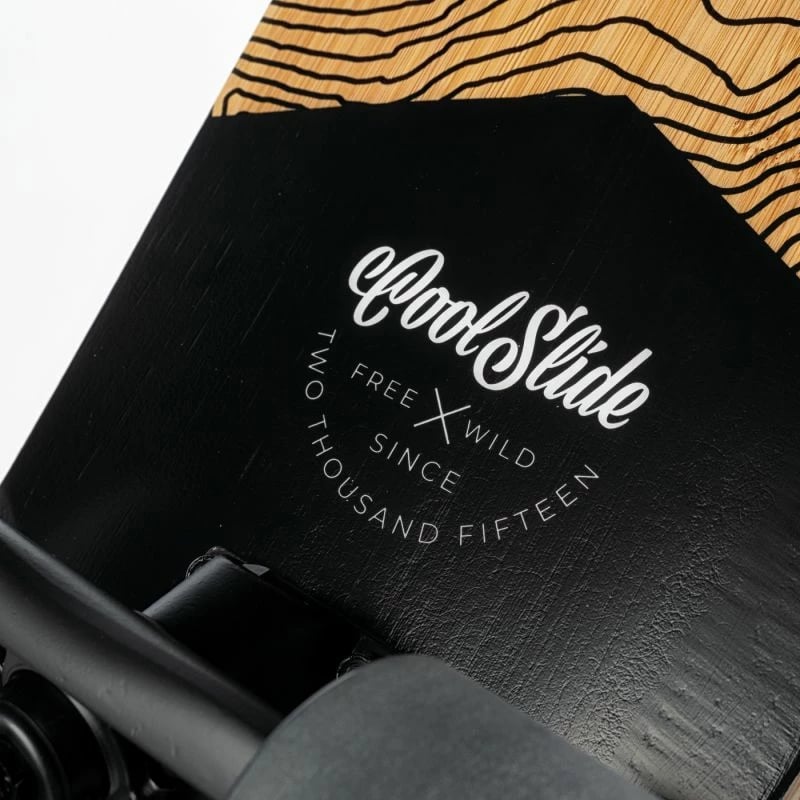 Skateboard Coolslide për të gjithë, ngjyrë kafe dhe e zezë