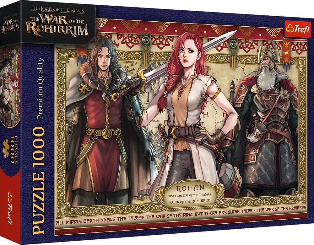 Puzzle 1000 pjesësh Trefl The Lord of the Rings War of the Rohirrim, 68.3x48cm