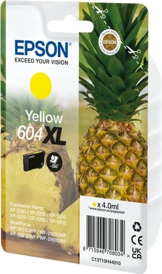 Karikator bojë Epson 604XL, i verdhë, 4 ml