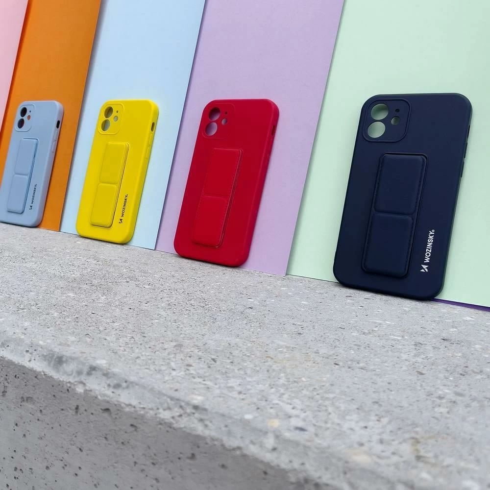 Mbështjellës Wozinsky Kickstand Case për iPhone 12 Pro Max, silikon, rozë