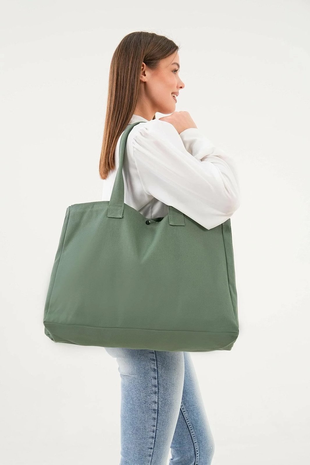 Çantë tote Zoozie Bags, ngjyrë e gjelbër, 2298