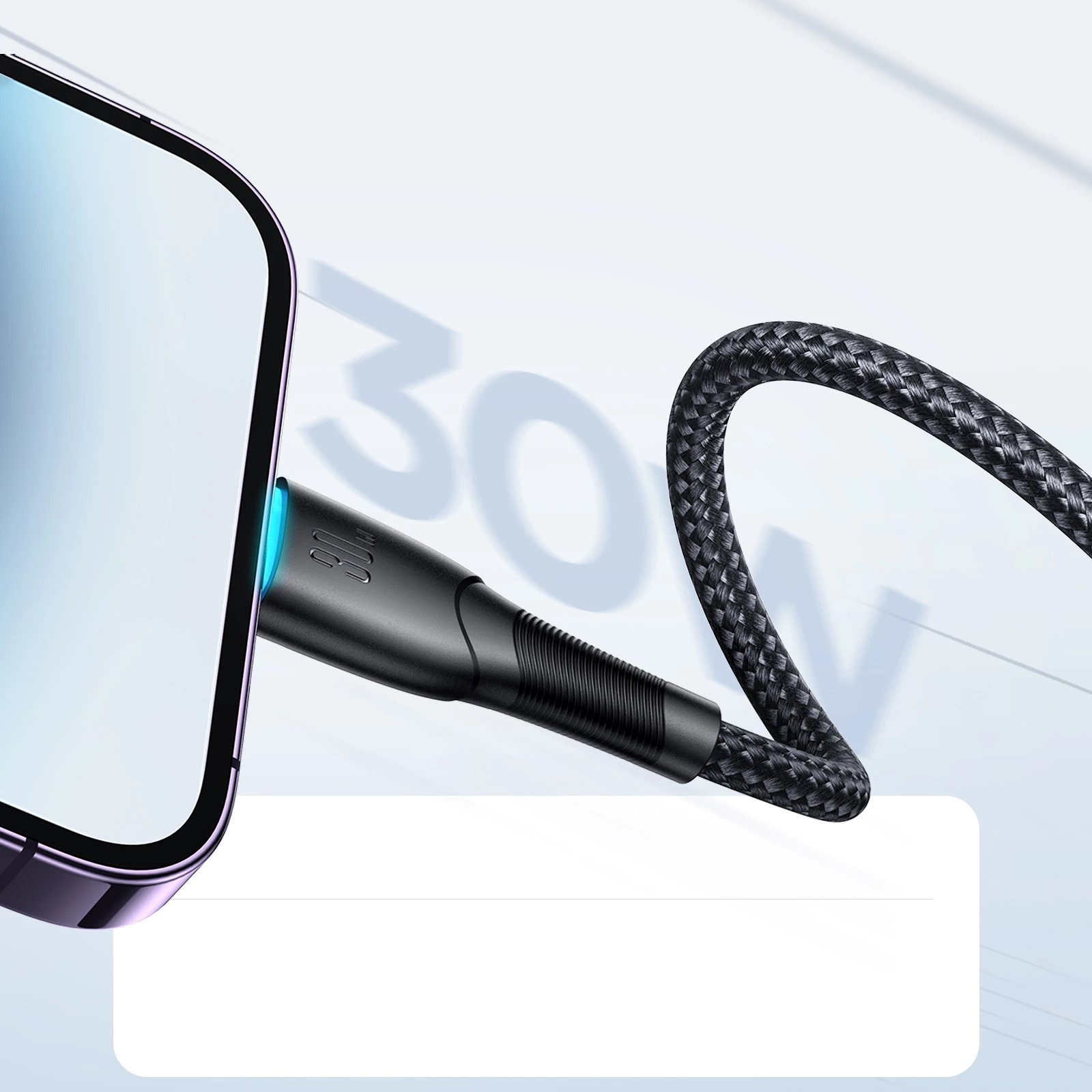 Kabllo Joyroom Starry Series SA32-CL3, USB-C në Lightning, 1m, 30W, e zezë