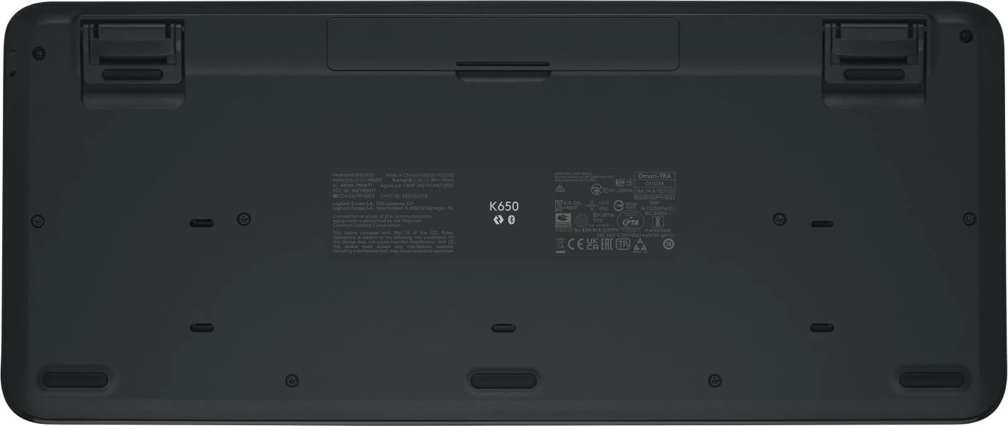Tastierë Logitech SIGNATURE K650, wireless, Bluetooth, full-size, QWERTY, graphite