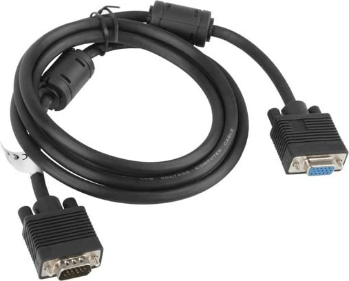 Kabllo VGA Lanberg CA-VGAC-10CC-0018-B+, 1.8 m, e Zezë