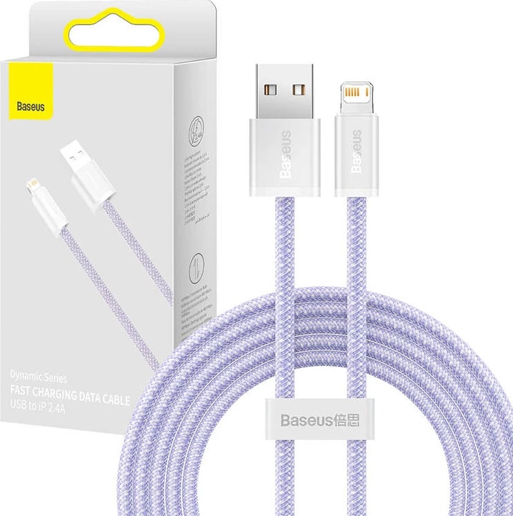 Kabllo USB në Lightning Baseus CALD000505, 2m, vjollcë