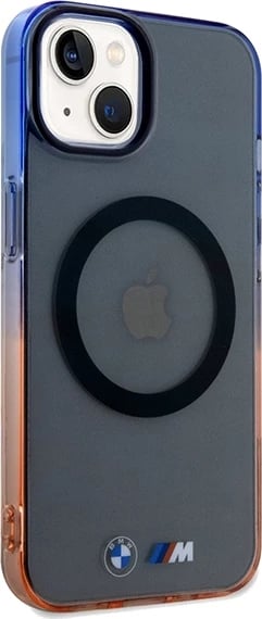 Mbështjellës BMW Gradient Bumper MagSafe për iPhone 15 Plus / 14 Plus, Gri