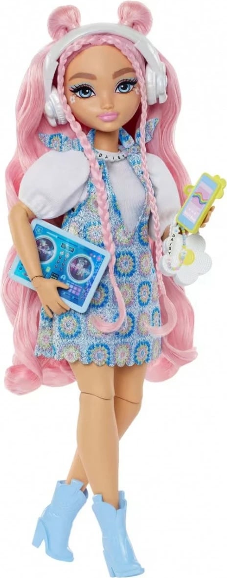 Kukull Barbie Dream Besties Daisy Jean me aksesorë muzikorë, Mattel, JDD74