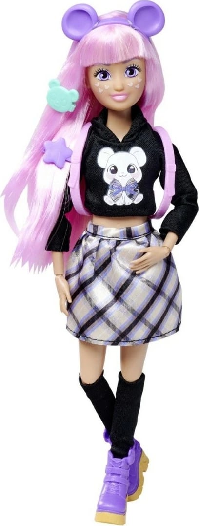 Kukull Kawaii Hi Cora me kafshë Kurumi dhe 10+ aksesorë, 26 cm