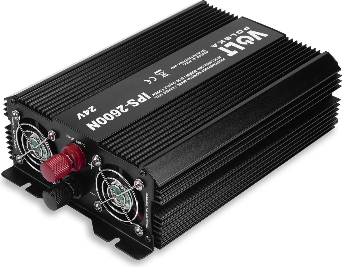 Konvertues Volt Polska IPS 2600 N, 24V DC në 230V AC, i zi