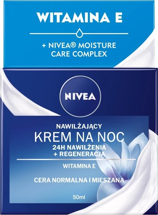 Krem nate hidratues Nivea 24H Hydration + Regeneration për femra, 50ml