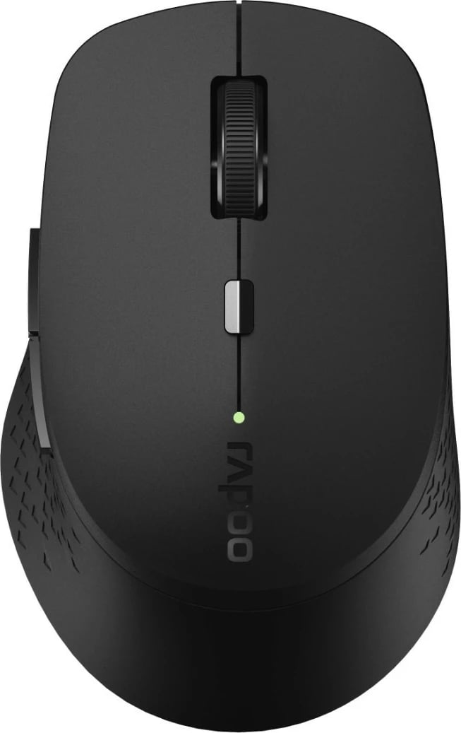 Maus wireless RAPOO M300 Silent, 7 butona, gri e errët