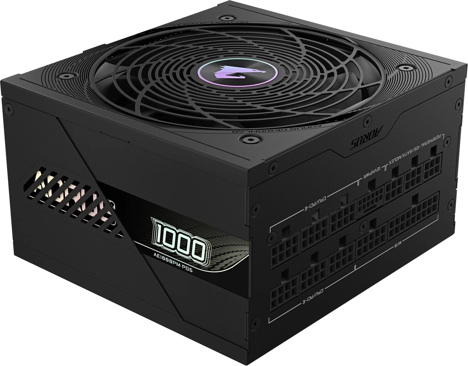 Njësi furnizimi me rrymë Gigabyte AORUS ELITE P1000W ICE, PCIe 5.0, 80 PLUS Platinum, Dizajn plotësisht modular, 1000 W