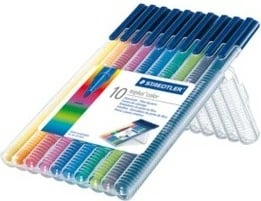 Set stilolapsa ngjyrash STAEDTLER triplus color 323, 10 copë, multicolour