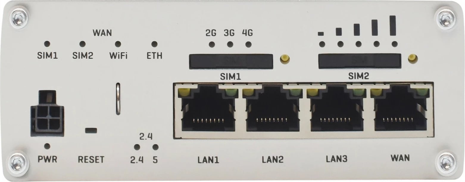Router LTE TELTONIKA RUTX11, WiFi, BLE, GNSS, 4x Ethernet, alumini