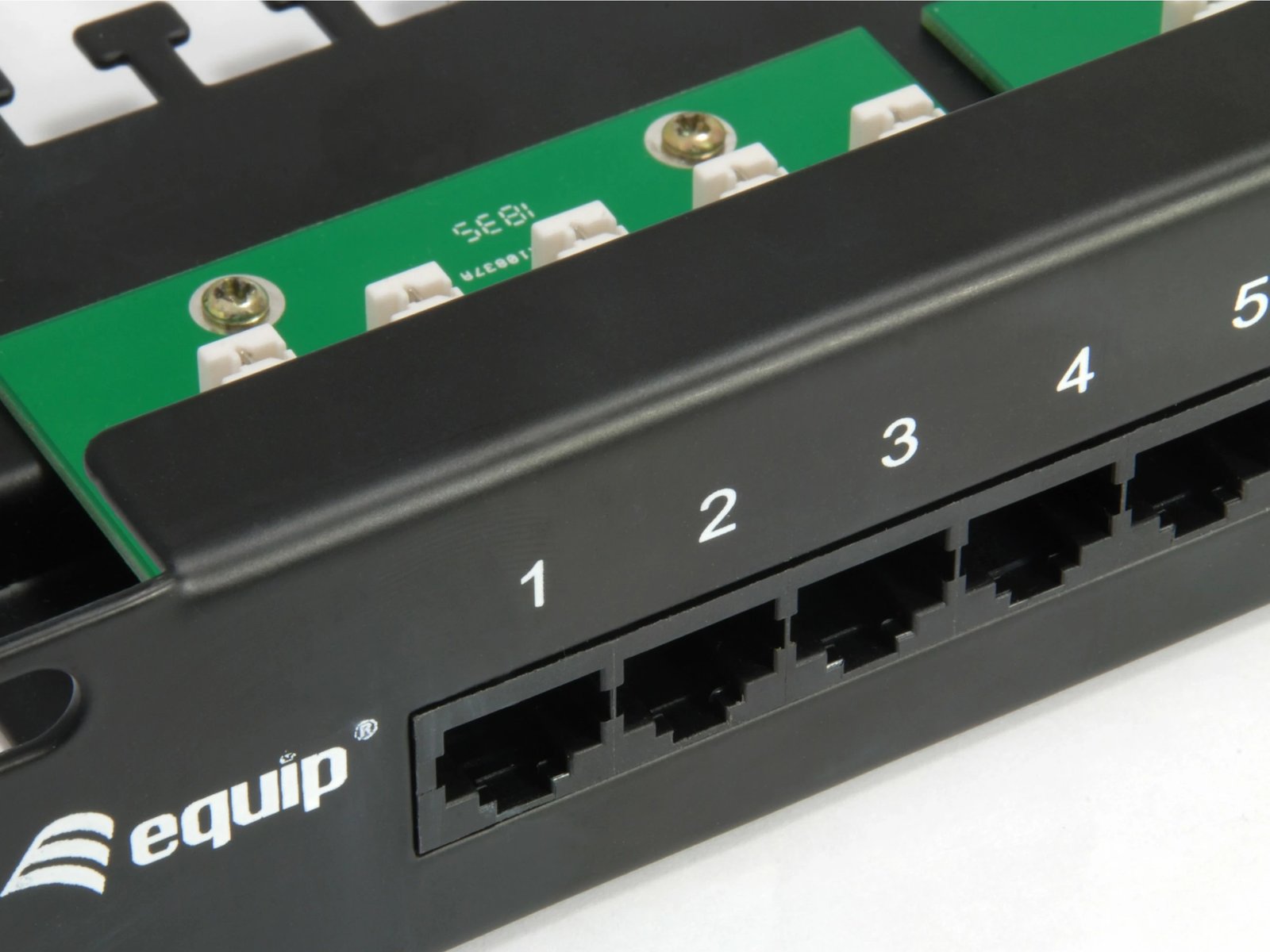Patch panel ISDN Equip 25-porta, Cat3, 1U, rack mounting, zi