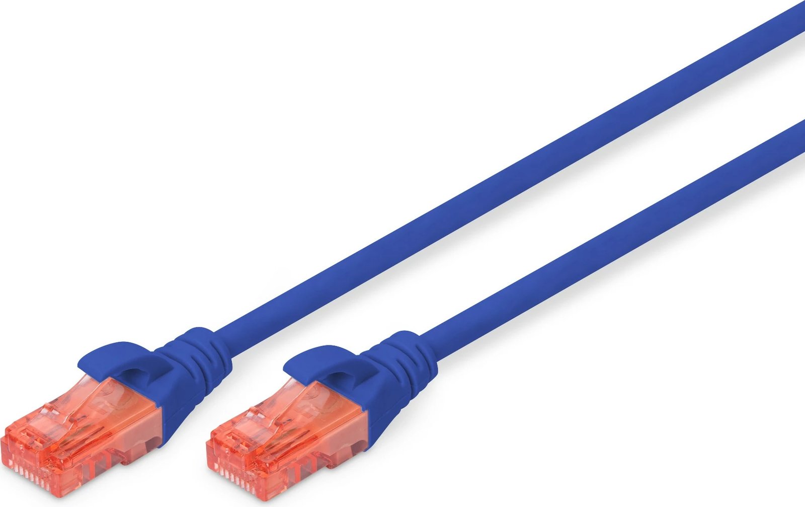 Kabllo rrjeti Digitus Cat6 U/UTP 0.5m, RJ-45, kaltër