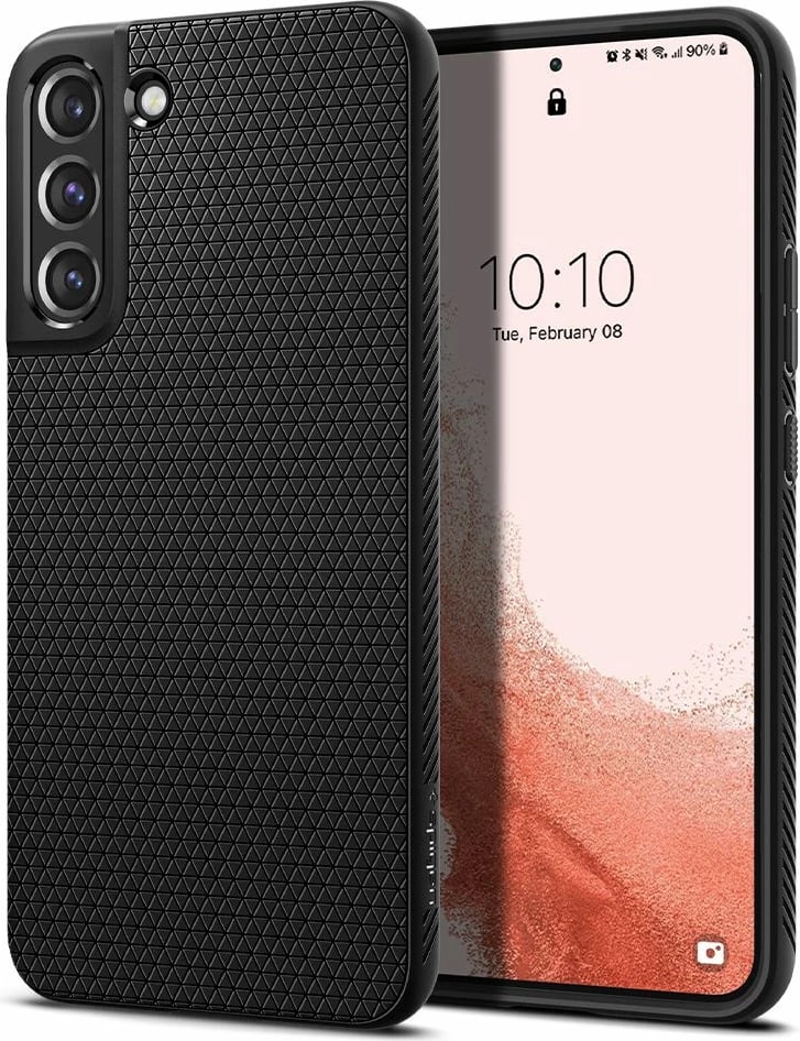 Mbështjellës Spigen Liquid Air për Samsung Galaxy S22, Matte Black