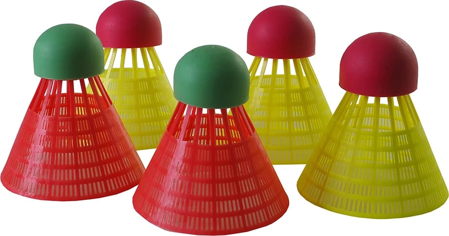 Birdies për speedminton Dunlop, të verdhë-kuqe