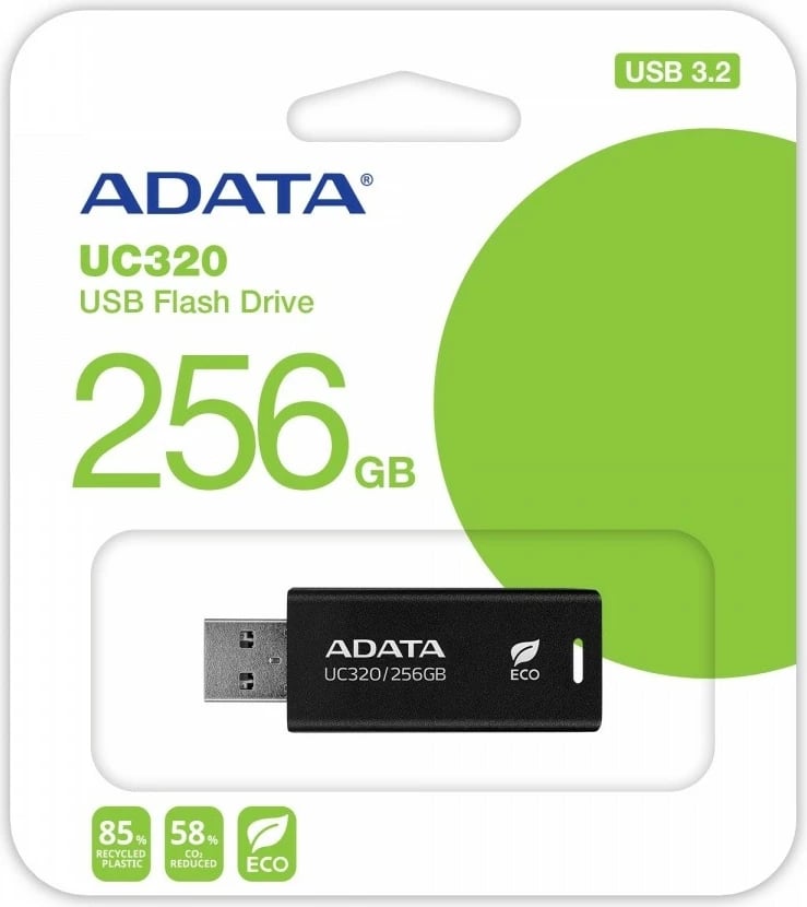 Pendrive Adata UC320, 256GB, USB 3.2, Zi