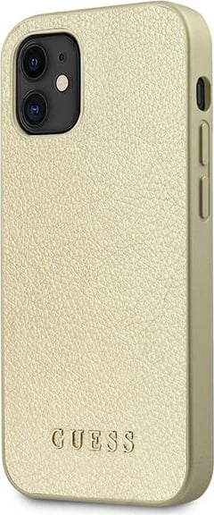 Mbështjellës Guess Iridescent për iPhone 12 mini, Gold
