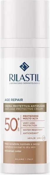 Krem mbrojtës dielli me ngjyrë Rilastil Sun System Age Repair SPF 50+, 50ml unisex