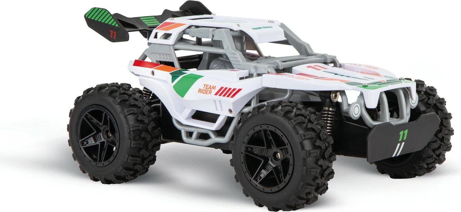 Makine lodër Carrera RC Team Rider, buggy, 2.4GHz, elektrike, bardhë