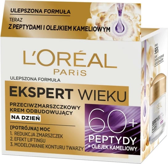 Krem dite anti-rrudhë L'Oreal Paris Expert Age 60+ Rebuilding për femra, 50ml